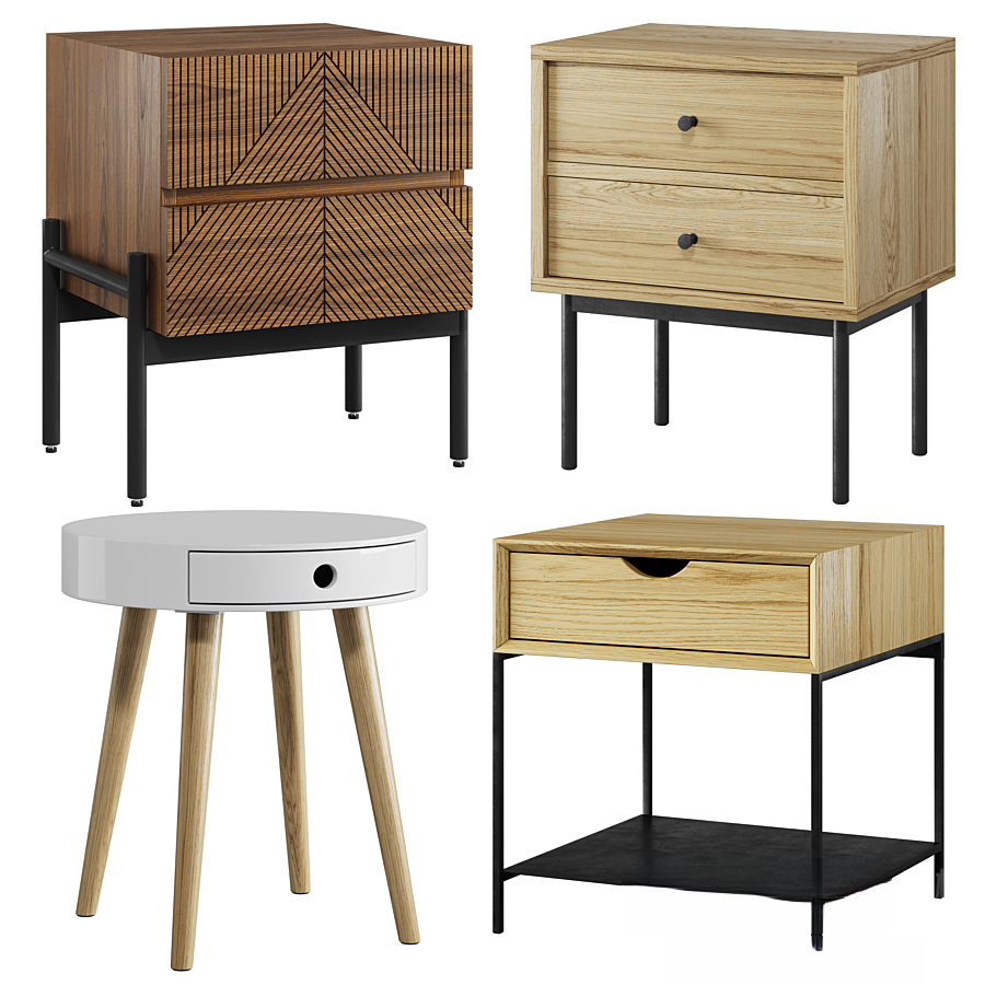 Full Collection 27 Nightstand 3d models vol.02