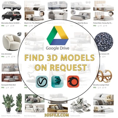 Find 3D models on request for only 2 dollars