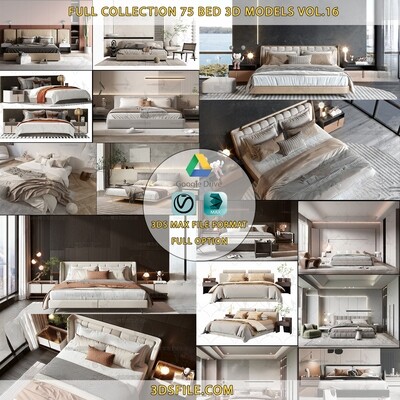 Full Collection 75 Bed 3d Models Vol.16