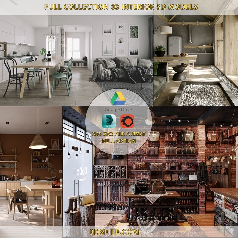 Full Collection 03 Interior 3d Models