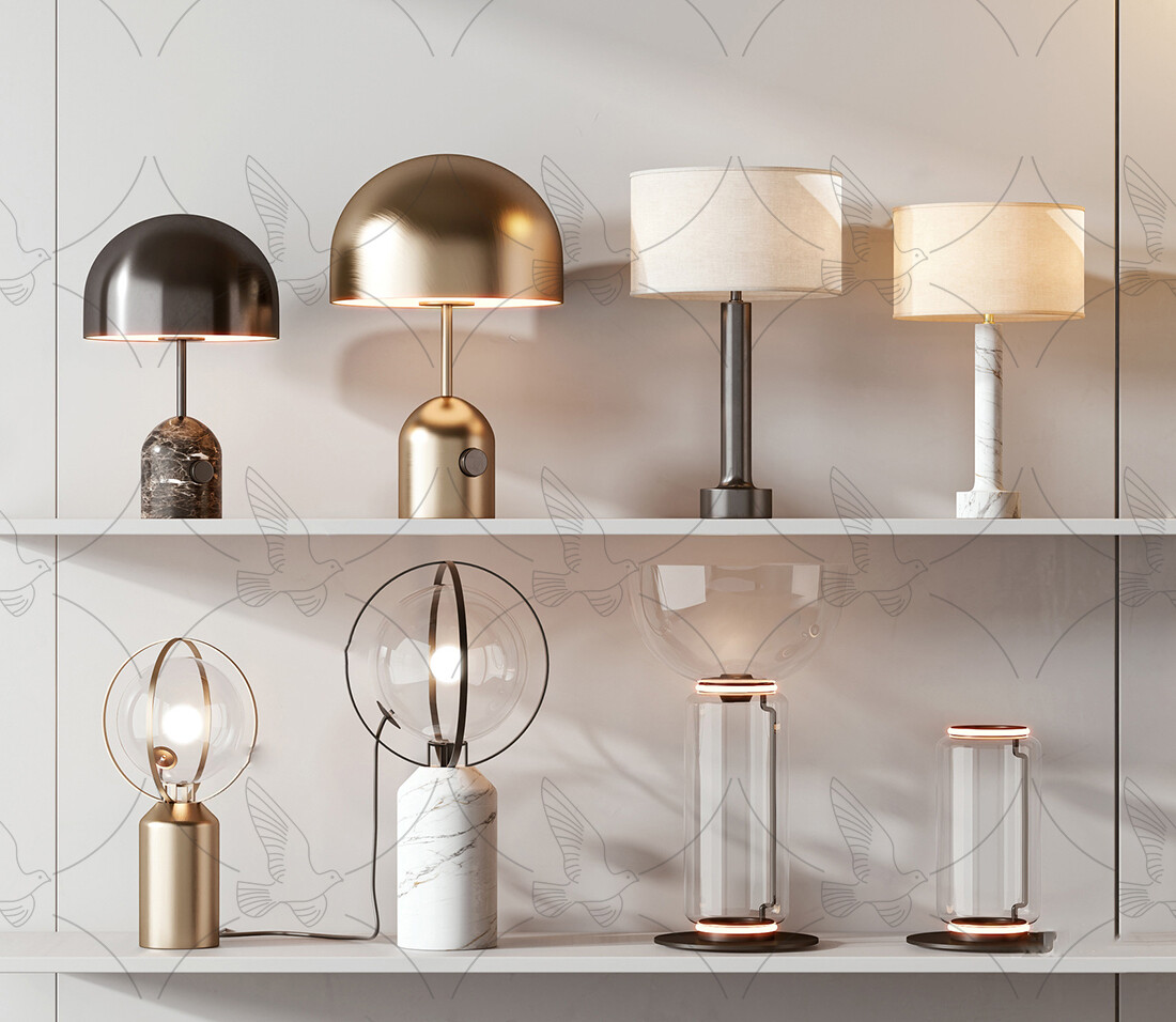 Table Lamp 3d Models Vol.06