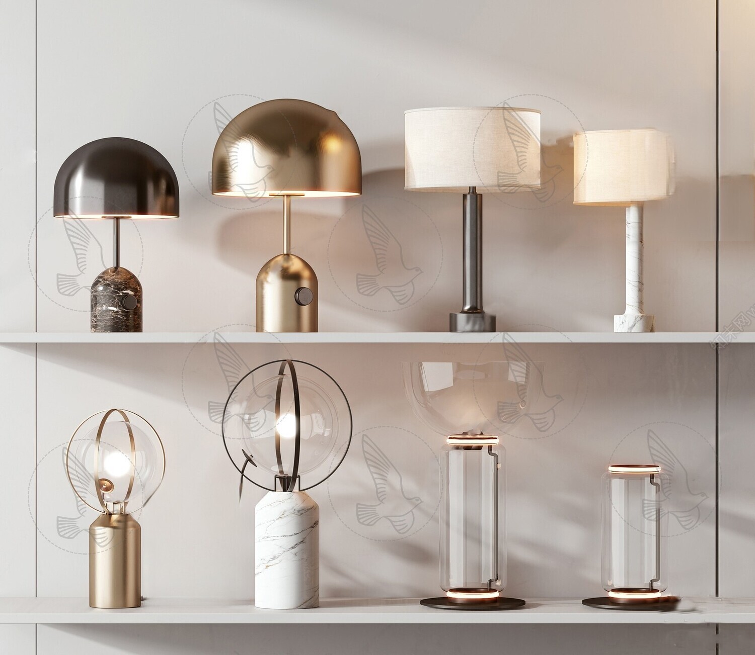 Table Lamp 3d Models Vol.06
