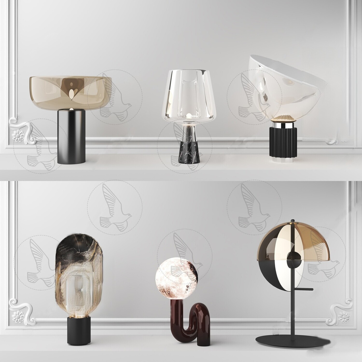 Table Lamp 3d Models Vol.06