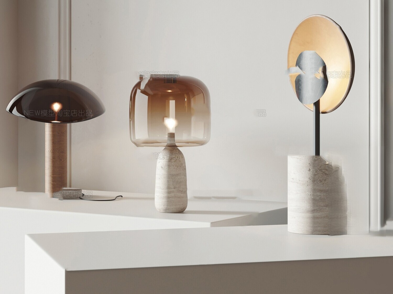 Table Lamp 3d Models Vol.06