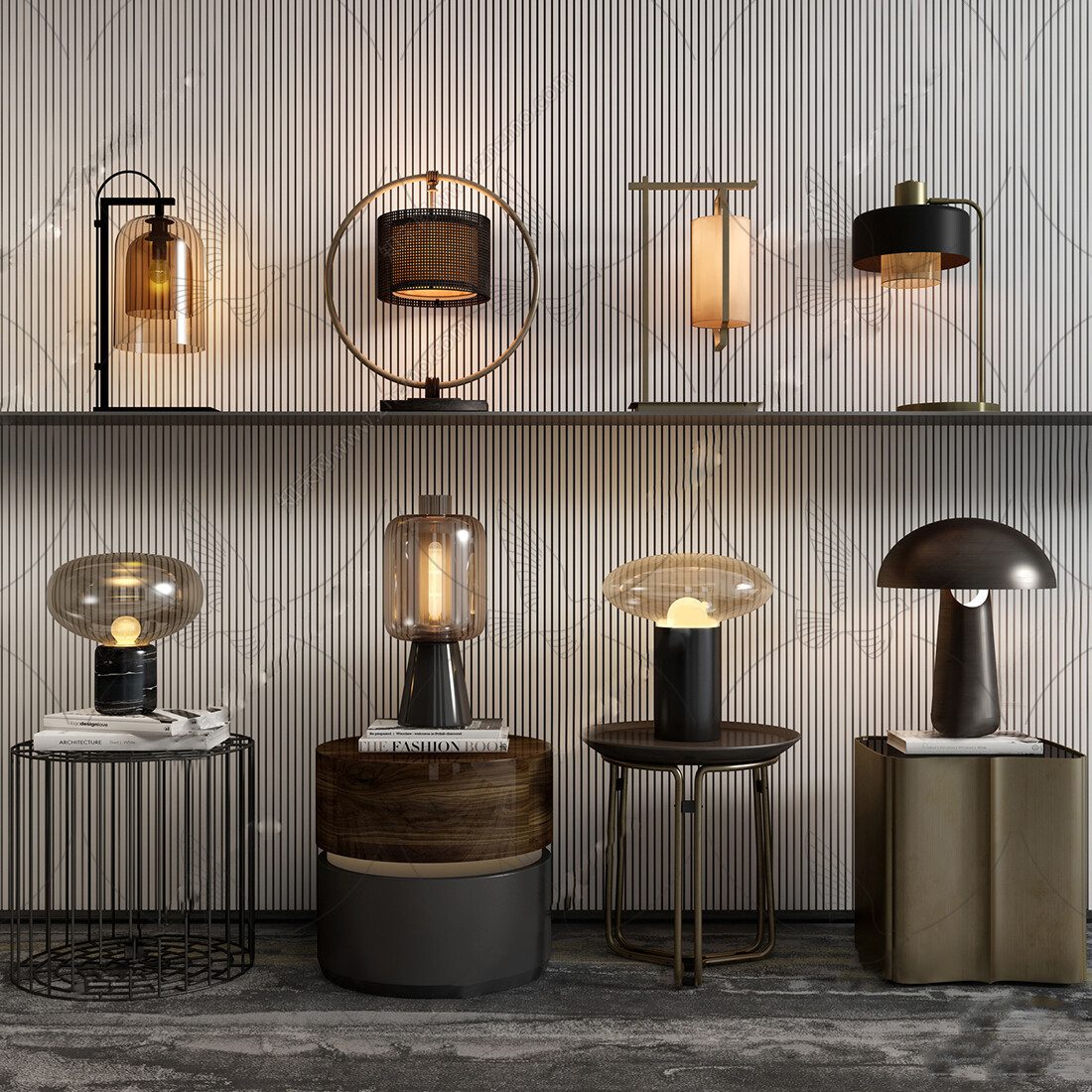Table Lamp 3d Models Vol.06
