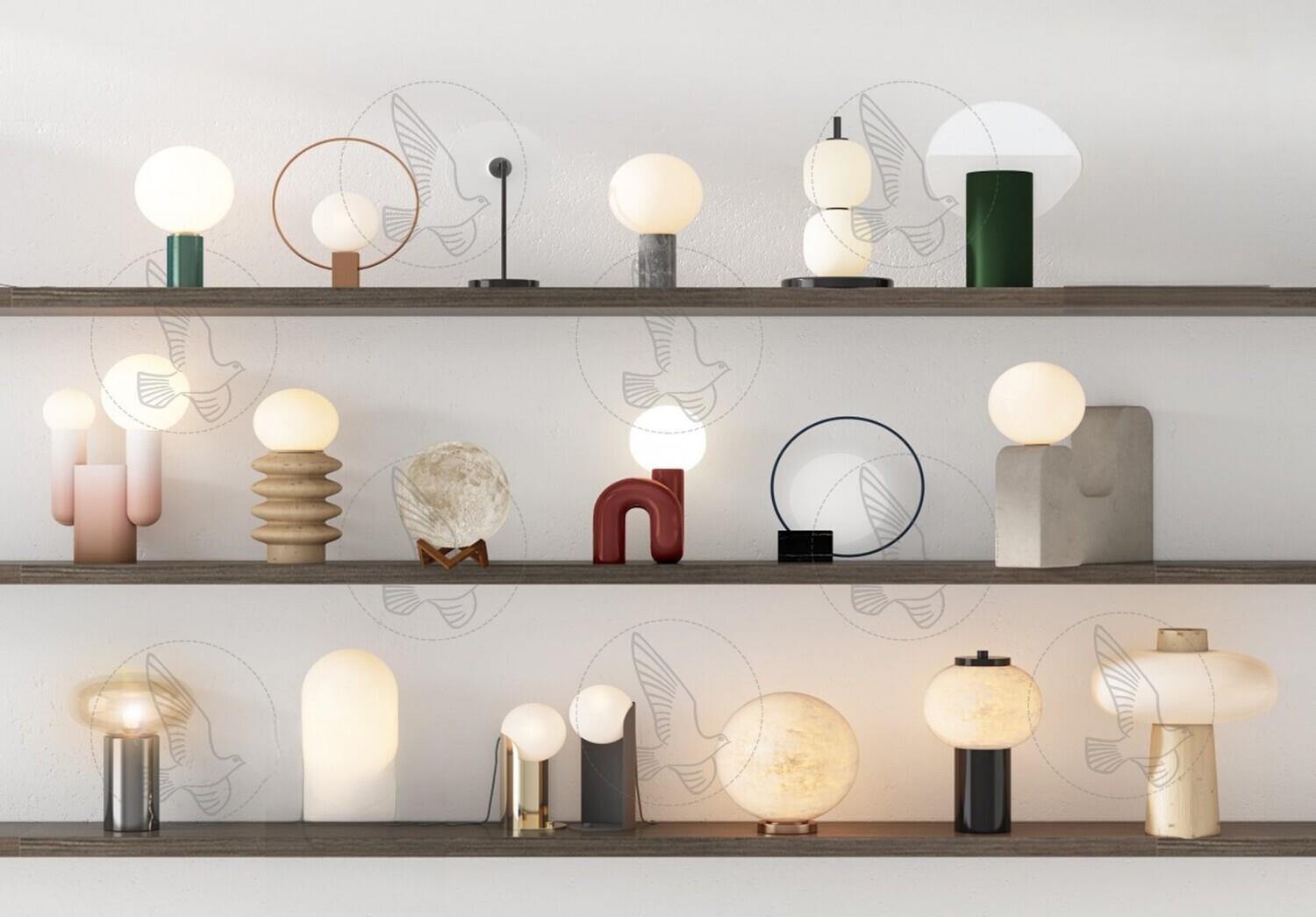 Table Lamp 3d Models Vol.06