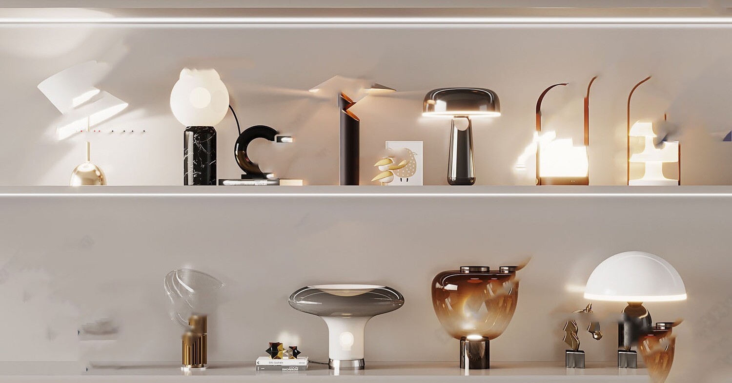 Table Lamp 3d Models Vol.06