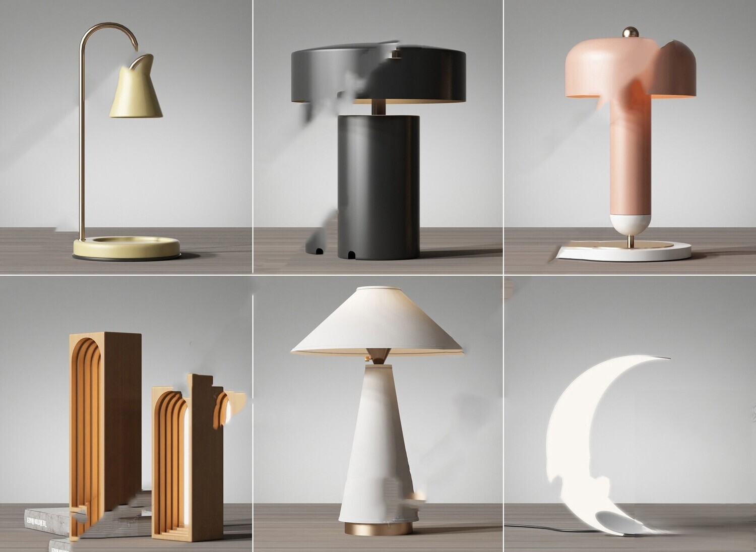 Table Lamp 3d Models Vol.06