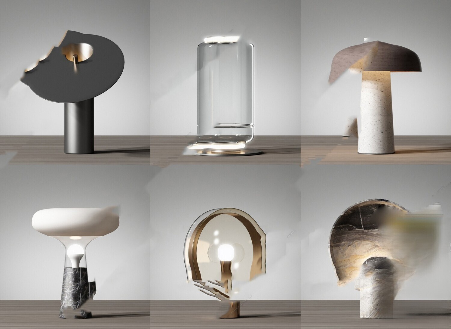 Table Lamp 3d Models Vol.06