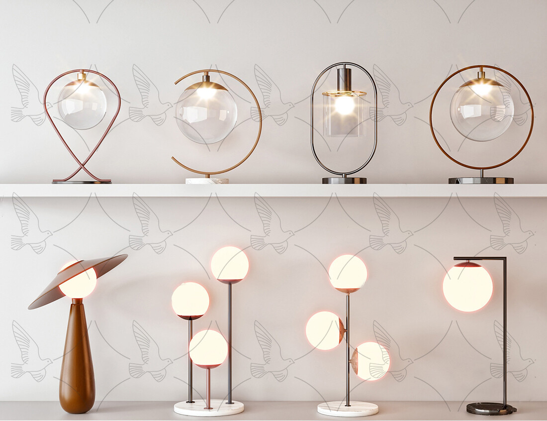 Table Lamp 3d Models Vol.06