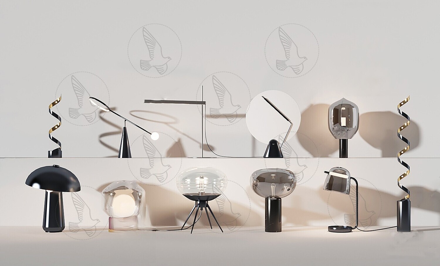 Table Lamp 3d Models Vol.06