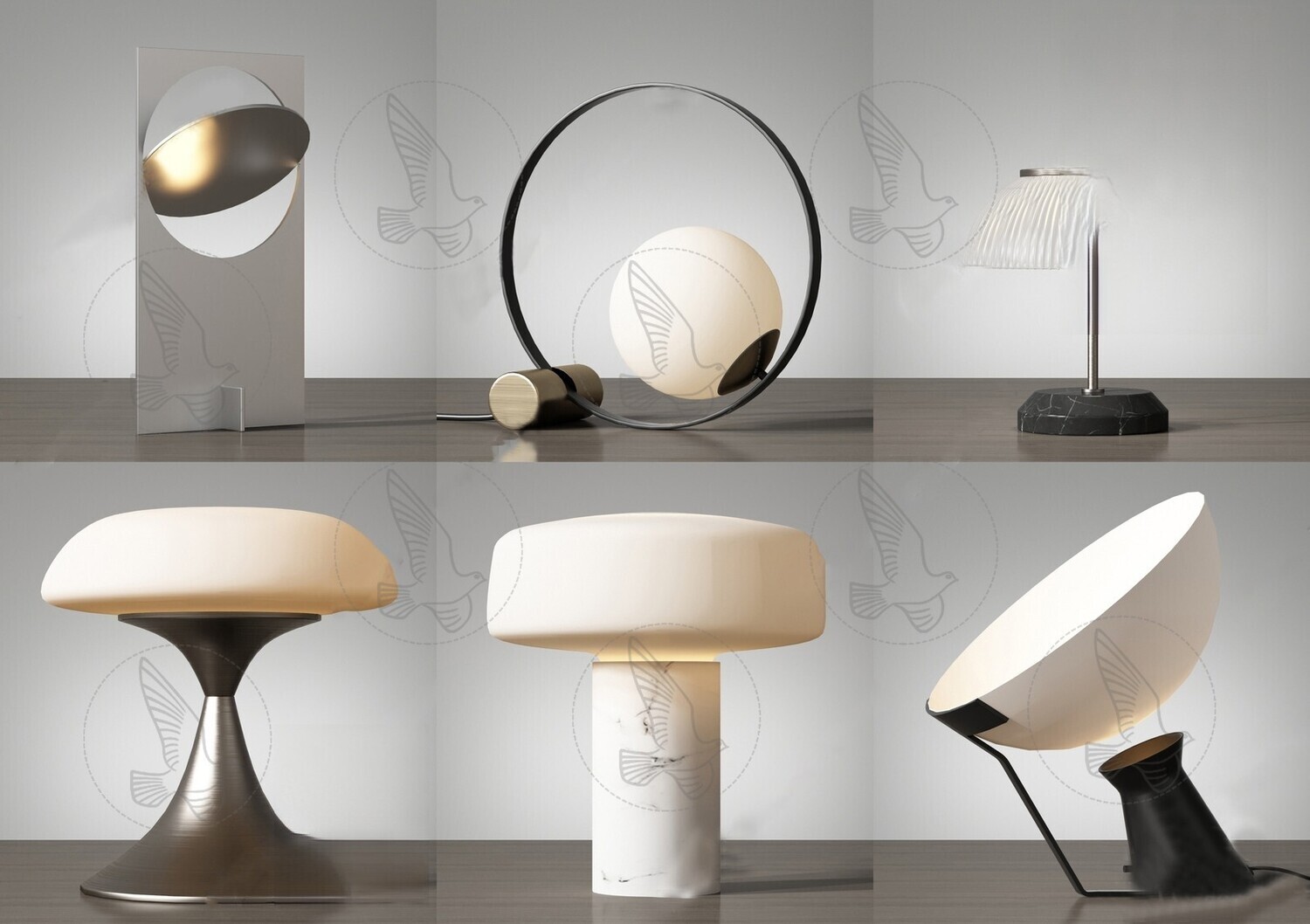 Table Lamp 3d Models Vol.06