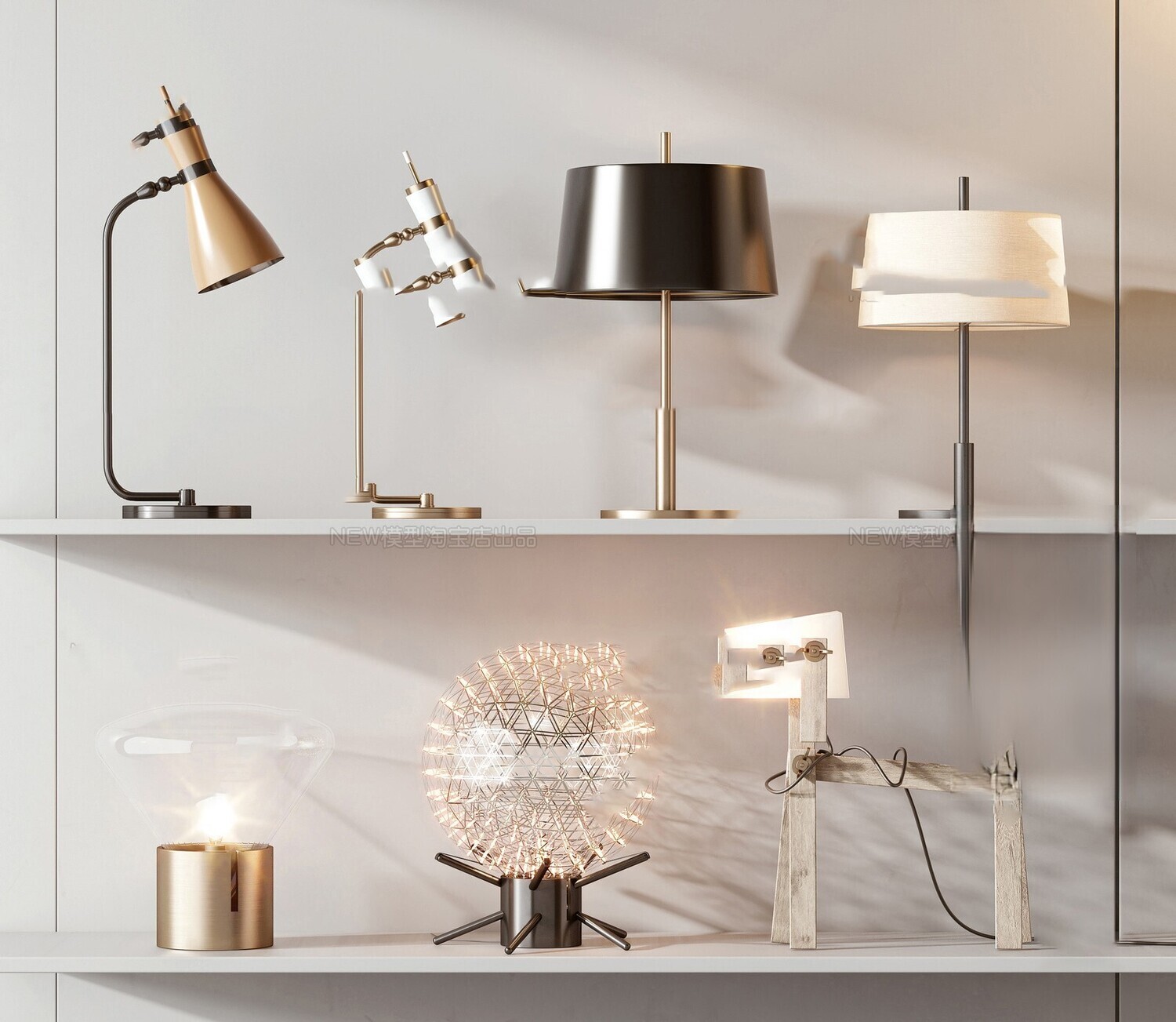 Table Lamp 3d Models Vol.06