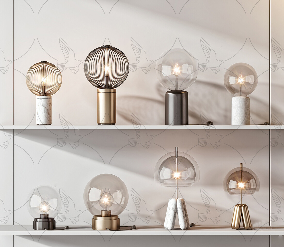 Table Lamp 3d Models Vol.06