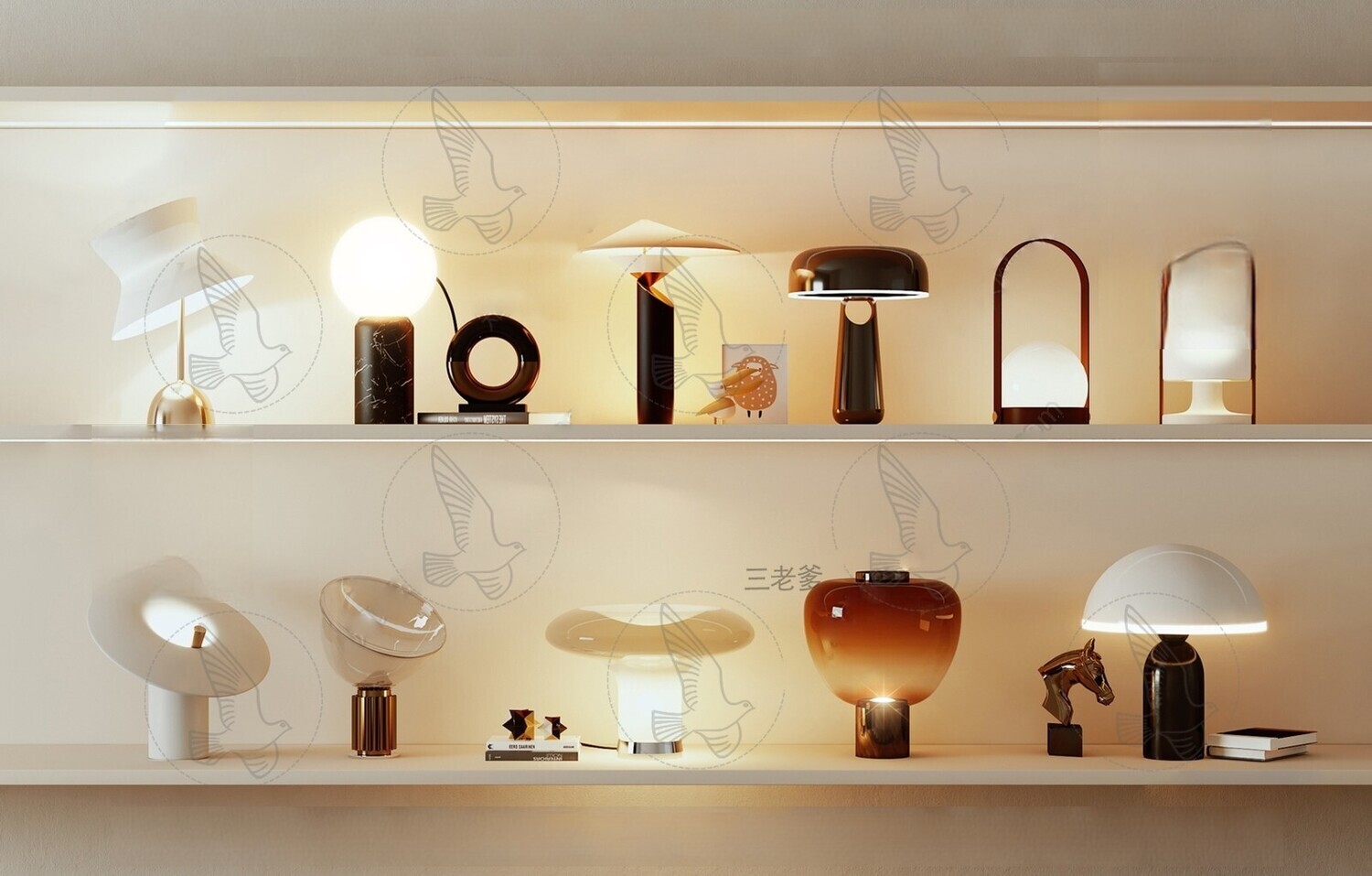 Table Lamp 3d Models Vol.06