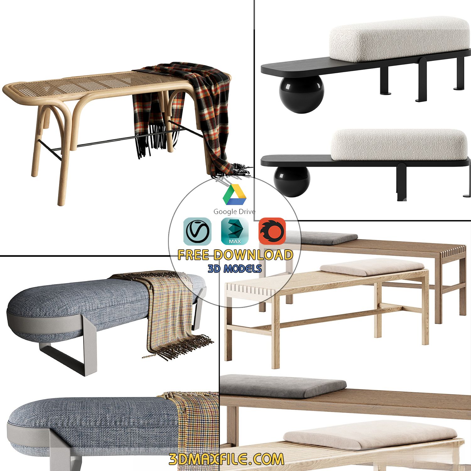 Free Bench Models 3dsky For Download