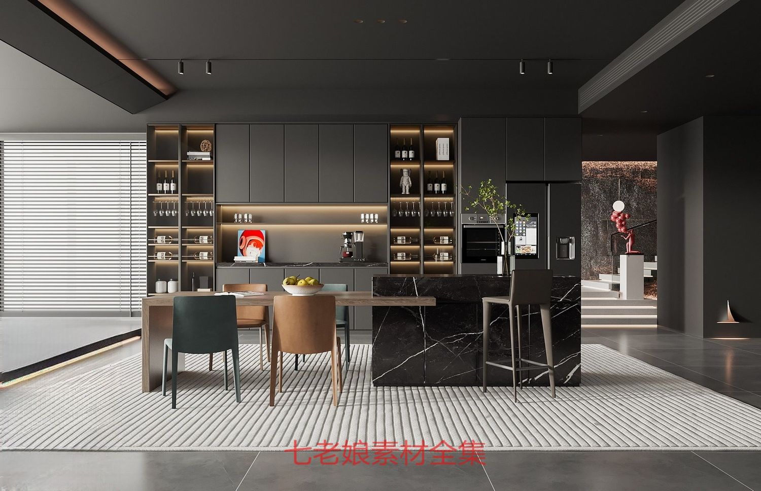 3ds Max + V-Ray | 480+ Premium Full Interior Scenes Vol 31 (Living, Bedroom, Kitchen, Dining, Home office, Tea Room)