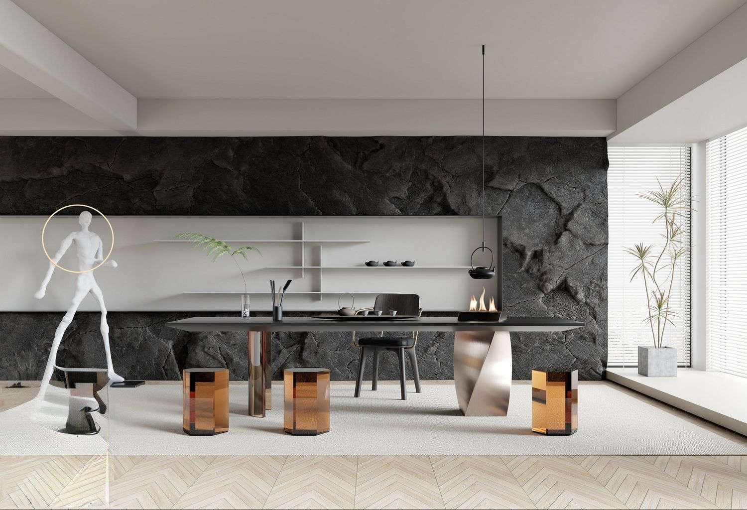 3ds Max + V-Ray | 480+ Premium Full Interior Scenes Vol 31 (Living, Bedroom, Kitchen, Dining, Home office, Tea Room)