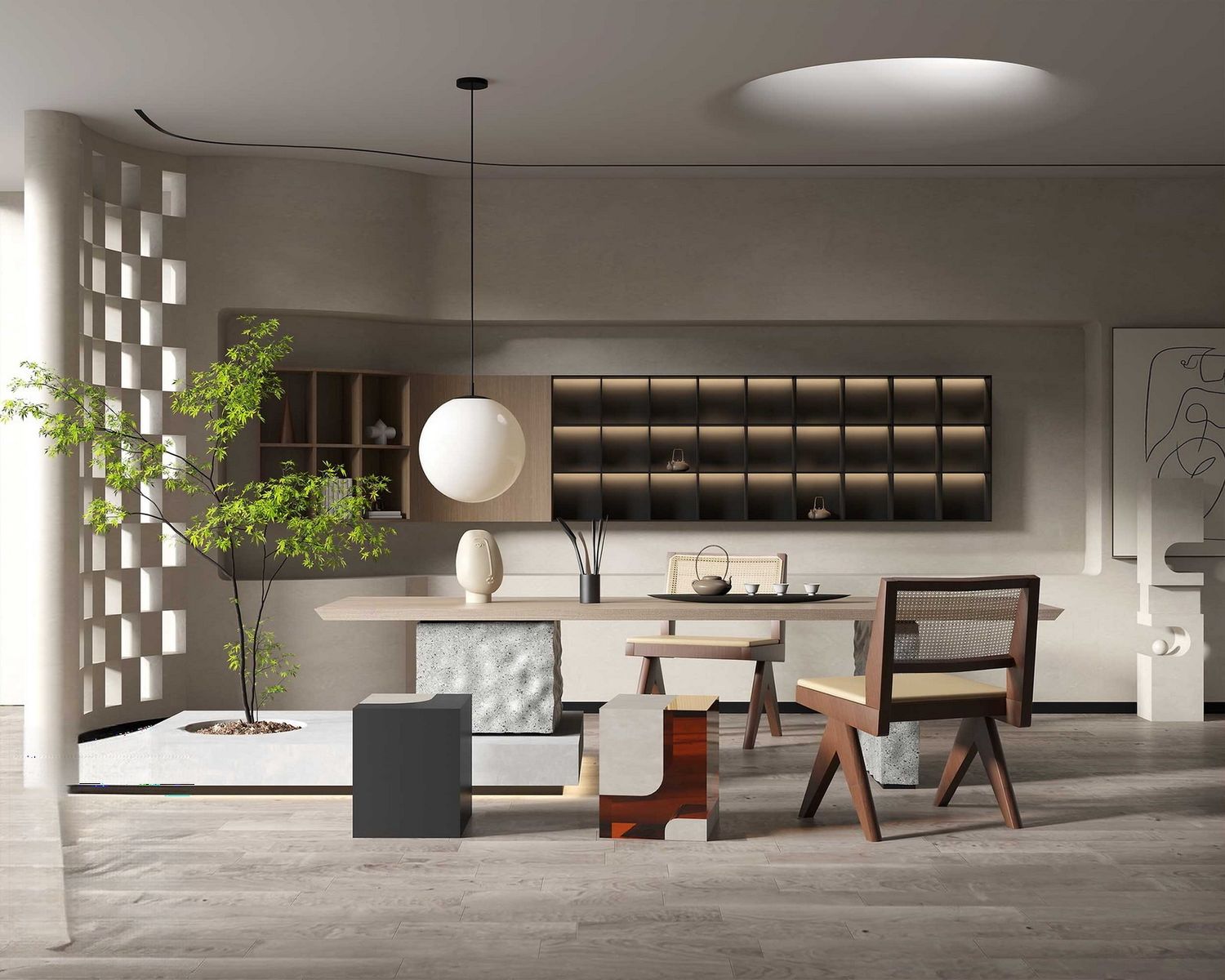 3ds Max + V-Ray | 480+ Premium Full Interior Scenes Vol 31 (Living, Bedroom, Kitchen, Dining, Home office, Tea Room)