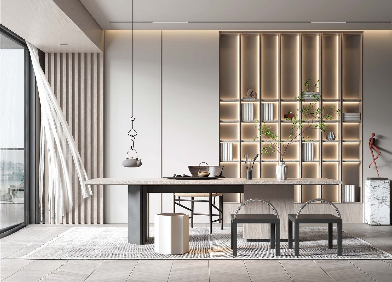 3ds Max + V-Ray | 480+ Premium Full Interior Scenes Vol 31 (Living, Bedroom, Kitchen, Dining, Home office, Tea Room)