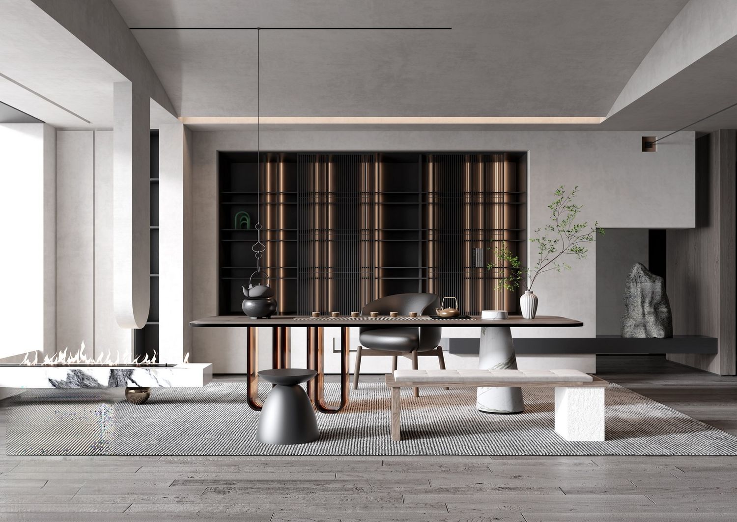 3ds Max + V-Ray | 480+ Premium Full Interior Scenes Vol 31 (Living, Bedroom, Kitchen, Dining, Home office, Tea Room)