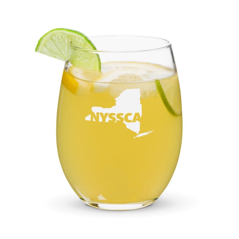 Stemless wine glass