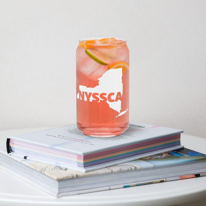 NYSSCA Can-shaped glass
