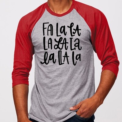 Customizable Fa La La Raglan Customizable Fa La La Raglan