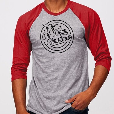 Customizable Oh Deer Raglan Customizable Oh Deer Raglan