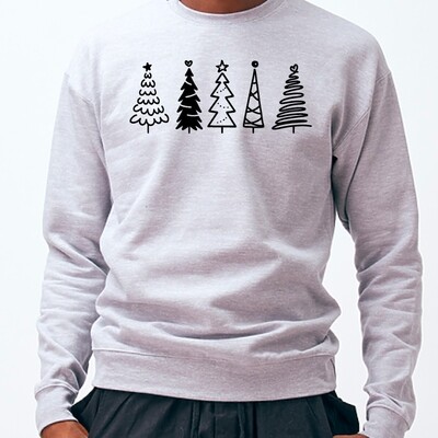 Customizable Trees Fleece Crew Customizable Trees Fleece Crew