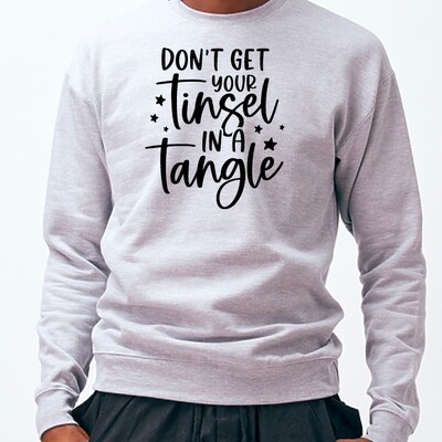 Customizable Tinsel Fleece Crew Customizable Tinsel Fleece Crew