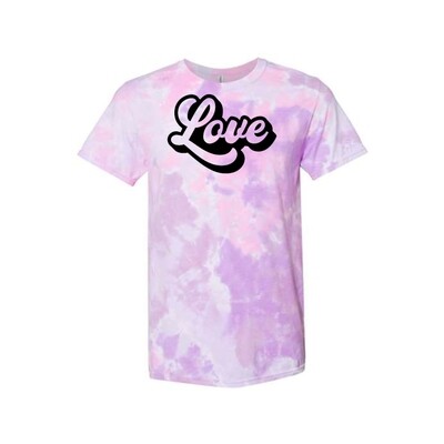 Customizable Love Retro Tie Dye Customizable Love Retro Tie Dye