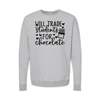 Customizable Trade For Chocolate Fleece Crew Customizable Trade For Chocolate Fleece Crew