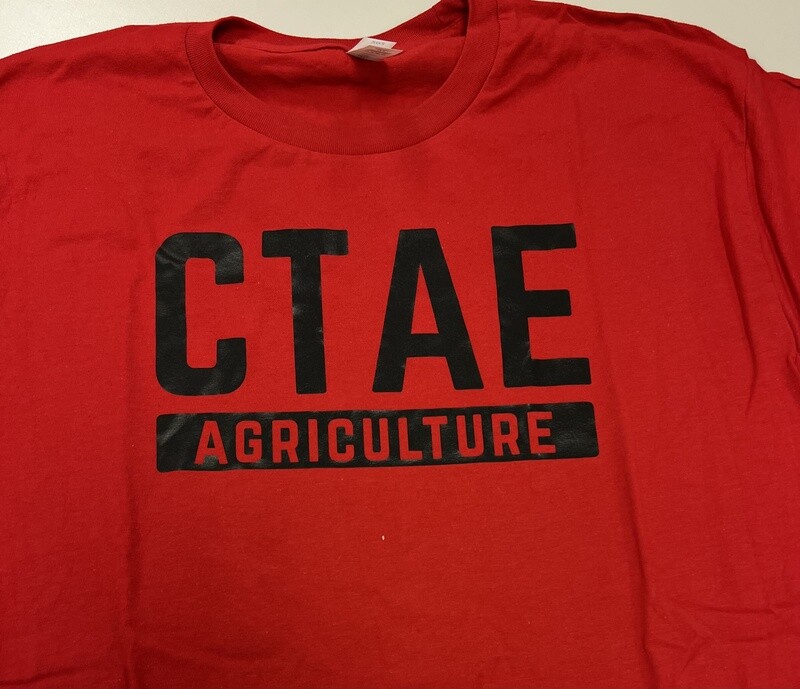 (XL)  CTAE Agriculture  - Short Sleeve Red