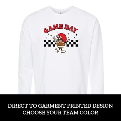 Customizable Retro Football Fleece Crew Customizable Retro Football Fleece Crew