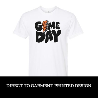 Basketball Lightning Bolt Game Day Short Sleeve Basketball Lightning Bolt Game Day Short Sleeve