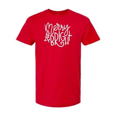 Customizable Merry & Bright Short Sleeve Customizable Merry & Bright Short Sleeve