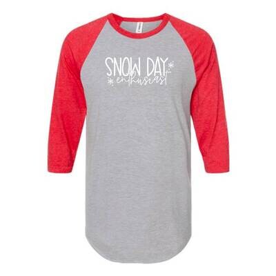Customizable Snow Day Enthusiast Raglan Customizable Snow Day Enthusiast Raglan