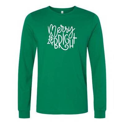 Customizable Merry & Bright Long Sleeve Customizable Merry & Bright Long Sleeve