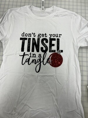 (S) Don't Get Your Tinsel In a Tangle - Long Sleeve White
