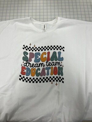 (3X) Special Education Dream Team- Fleece Crew White