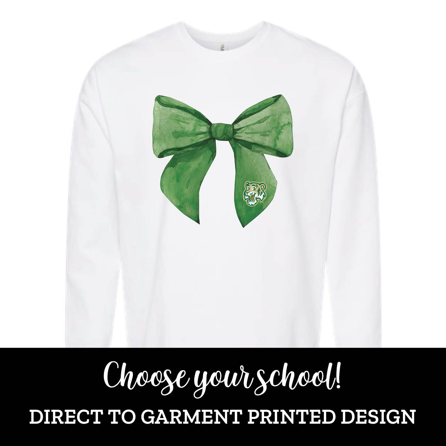 School Bow Fleece Crew