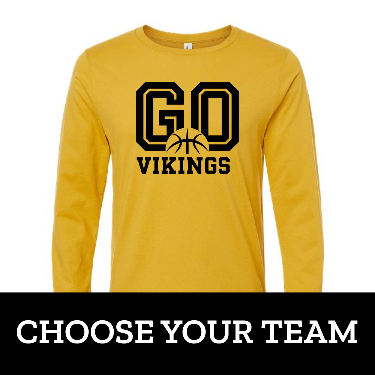 Customizable GO Team Basketball Long Sleeve