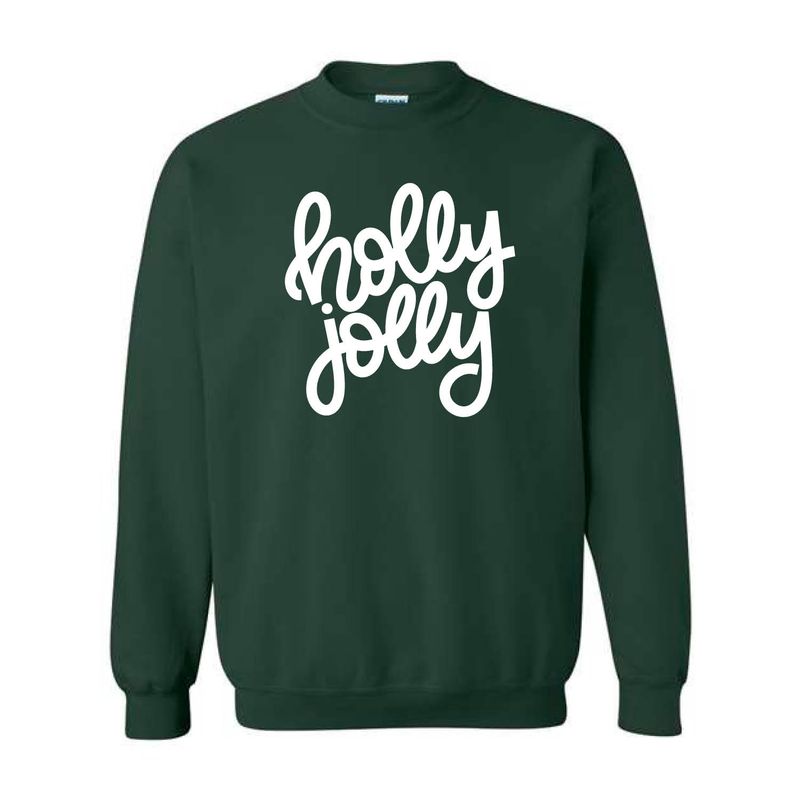 Customizable Holly Jolly Fleece Crew