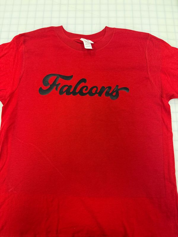 (Youth L) Falcons - Short Sleeve Red