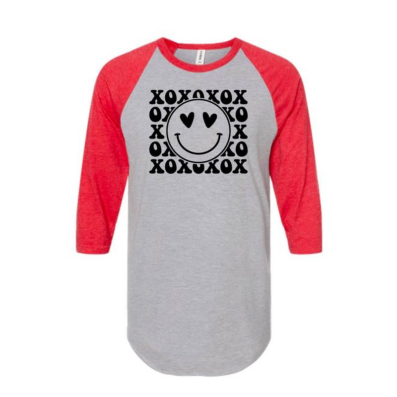 Customizable XO Smile Raglan