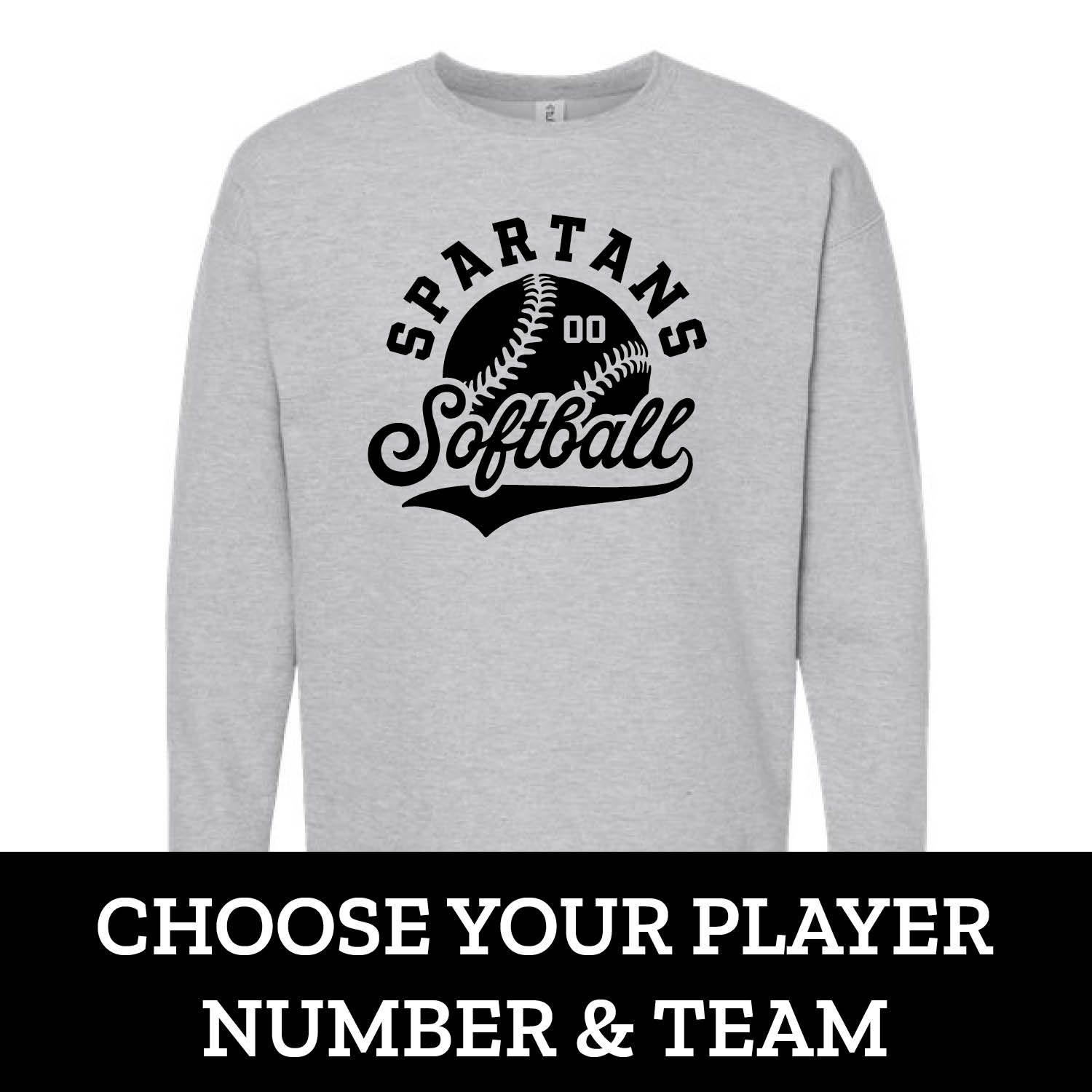 Customizable Team Softball Fleece Crew