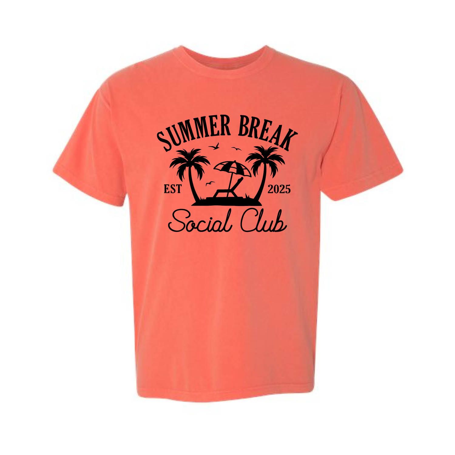 Customizable Summer Break Social Club Short Sleeve