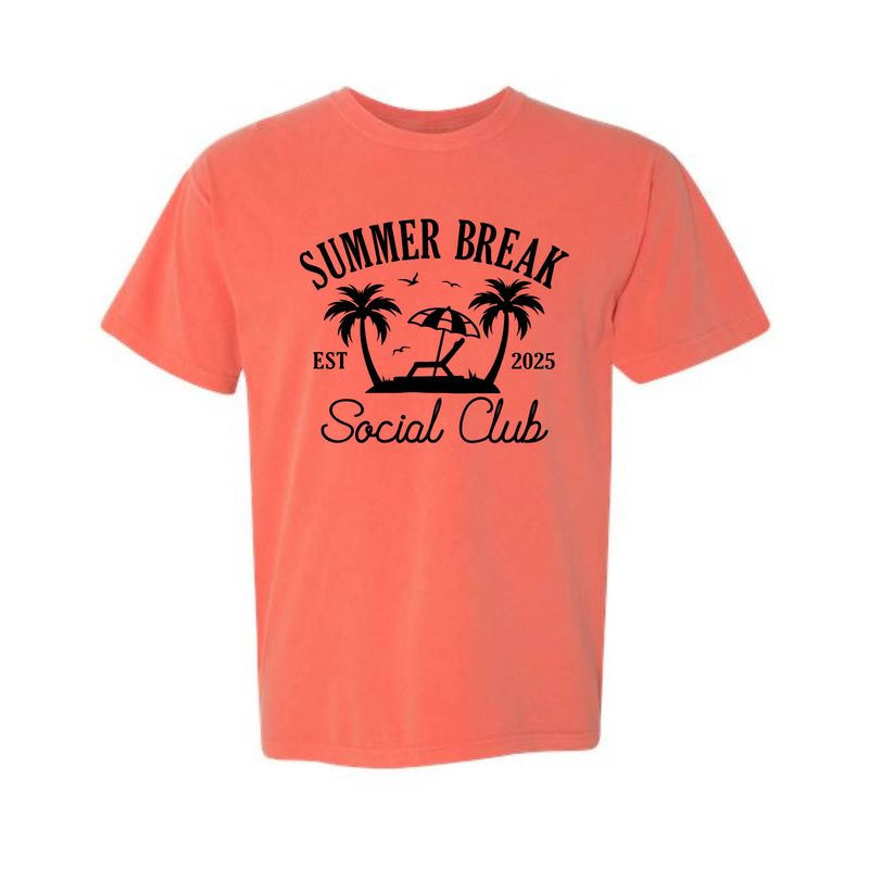 Customizable Summer Break Social Club Short Sleeve Customizable Summer Break Social Club Short Sleeve