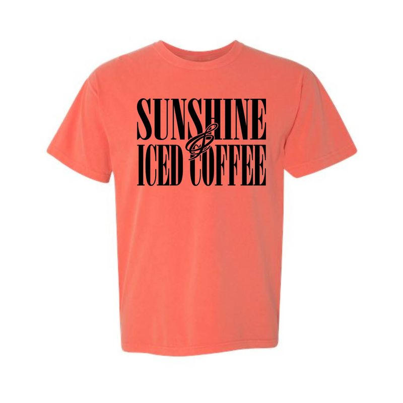 Customizable Sunshine & Iced Coffee Short Sleeve Customizable Sunshine & Iced Coffee Short Sleeve